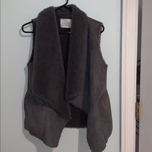 Gray Suede Vest